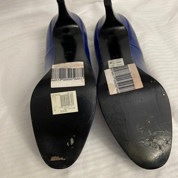 JUNYA WATANABE Comme des Garcons Pump Heels Shoes Royal Blue Size 7 - Picture 10 of 11